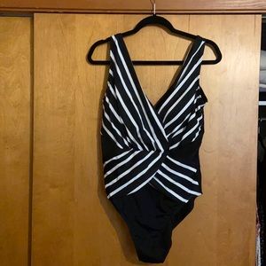 Swimsuits for All One Piece Surplice Swimsuit